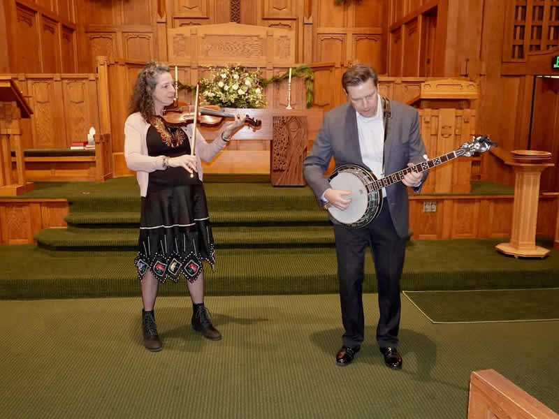 Banjo and violin